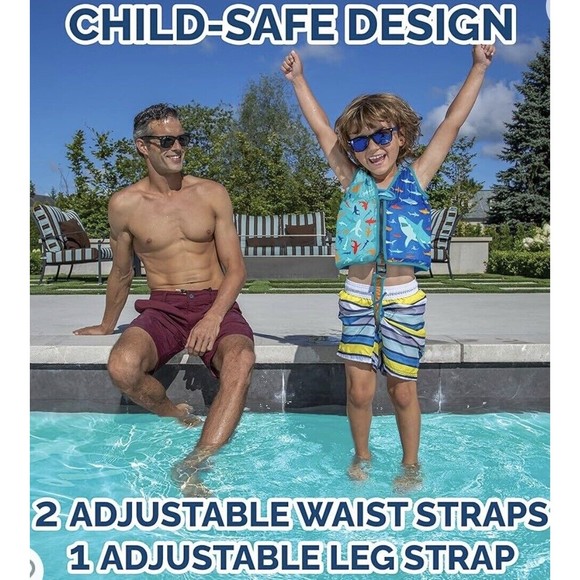 SwimWays Swim Vest Kids 2-4 Years Swimming Aid Trainer Life Vest Boys - Picture 2 of 8